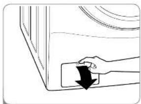 LG WM3988HWA - Nettoyer le filtre de la pompe de vidange - 1