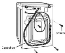 LG WM3988HWA - Déballage et retrait des boulons d'expédition - 3