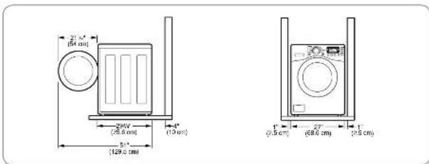 LG WM3988HWA - CLEARANCES - 1