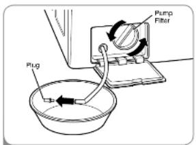 LG WM3988HWA - Cleaning the Drain Pump Filter - 3