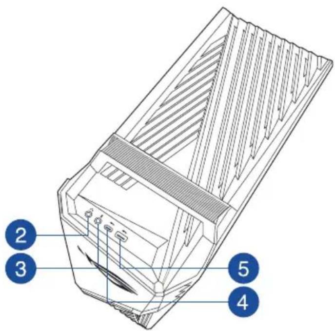 ASUS G15CF - Avant & dessus - 2