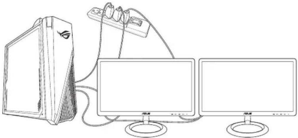 ASUS G15CF - Pour configurer plusieurs affichages : - 1