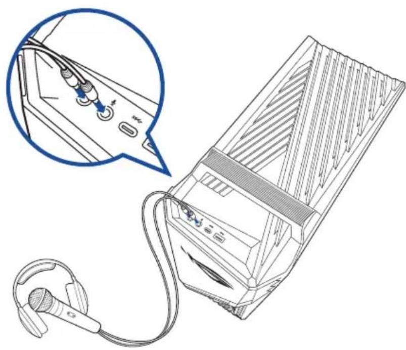 ASUS G15CF - Connector un casque audio ou un micro - 1