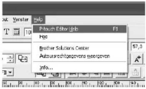 BROTHER PTouch RL700S - In het venster P-touch Editor - 1