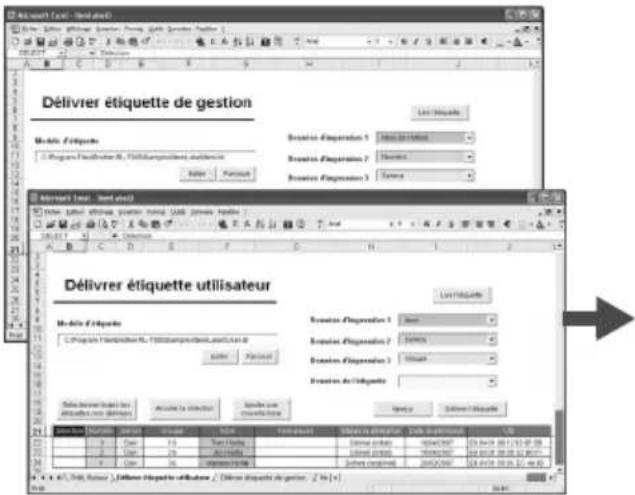 BROTHER PTouch RL700S - ■ Etiquette d'objet - 1