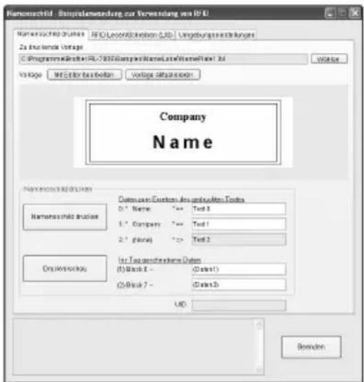 Namenschuld - Beispielewendung zur Verwendung von 19.0 Namenschuld Druckes - RIO Leasing/Abzevion (L3) - Umgebungsserstellungen Zu studende Vorlage C-ProgrammeRischer PL-7020 Company Name Label NamePlate 1 bil Vorlage Mkt Editor basieben Vorlage dafrikaation Company Name Namenschuld Druckes Datum und System des erfassten Produkte D:1* Name: ">= Text 3" 1:1* Company: "== Text 1" 2:1* (davon): "=> Text 2" for Tag gesetzene Name Duten (1)Block II - (Date 1) (2)Block 7 - (Date 2) UD Bominden