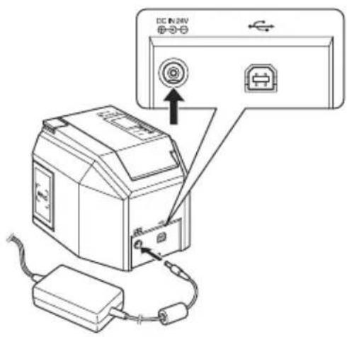 BROTHER PTouch RL700S - Raccordement de la machine à une alimentation électrique - 2