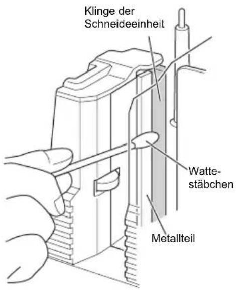 Klinge der Schneideeinheit Watte- stäbchen Metallteil