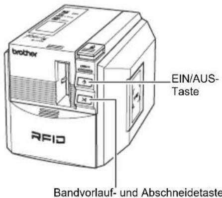 brother EIN/AUS- Taste RFID Bandvorlauf- und Abschneidetaste