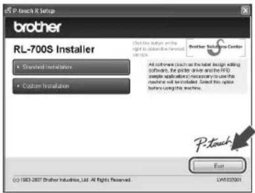 BROTHER PTouch RL700S - Click Exit. - 1