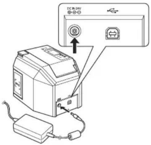 BROTHER PTouch RL700S - Connect the machine to a power point - 2