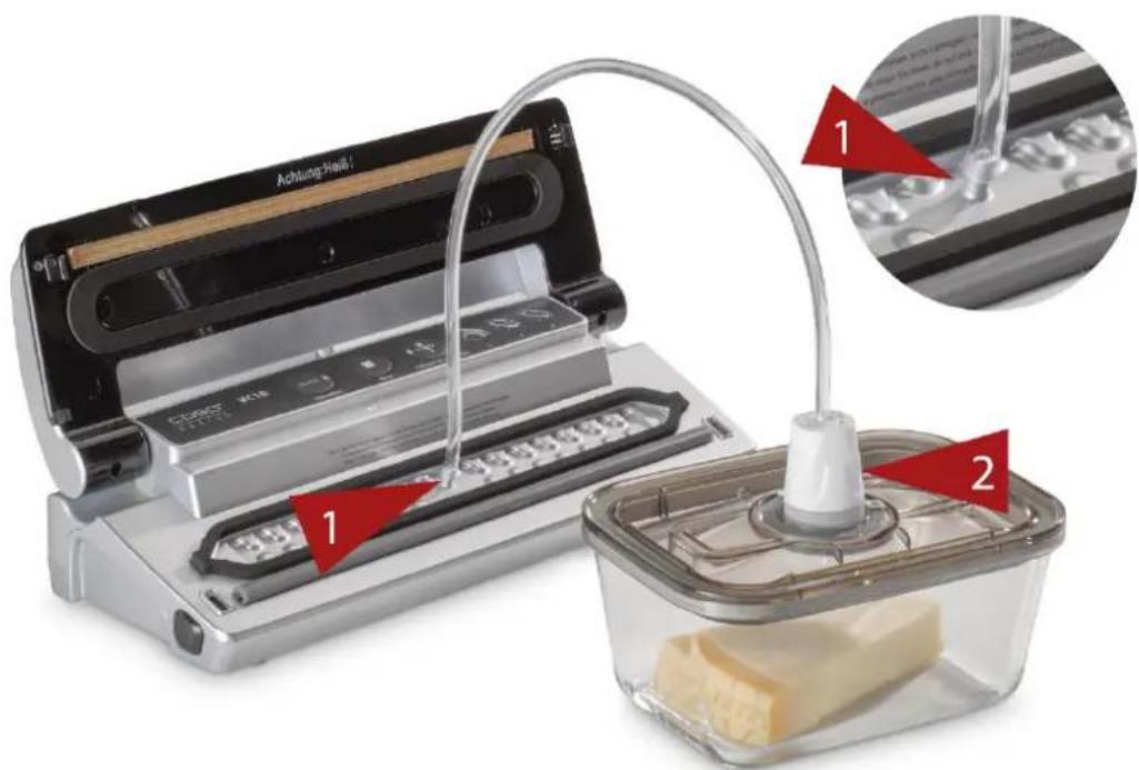 CASO VacuBoxx EcoSet - Vakuumforpacka med vakuumanordningar - 1