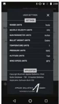 BUSHNELL Nitro 1800 - UTILISATION DE L'APPLICATION BUSHNELL BALLISTIC POUR TELLECHARGER VOS DONNNEES DE CHARGEMENT DE MUNITIONS (NITRO EN MODE AbU) - 6