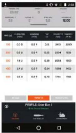 BUSHNELL Nitro 1800 - USING THE BUSHNELL BALLISTIC APP TO DOWNLOAD YOUR AMMO LOAD DATA (NITRO IN AbU MODE) - 12