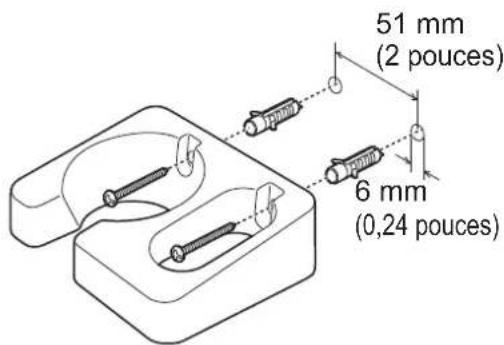 PANASONIC MXSS1 - Fixation du support mural - 1