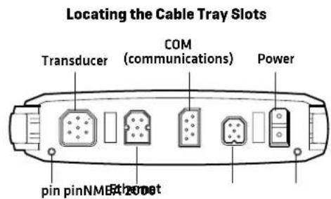 HUMMINBIRD Helix 12 Chirp SI GPS - | Assemble the Cable Tray - 1