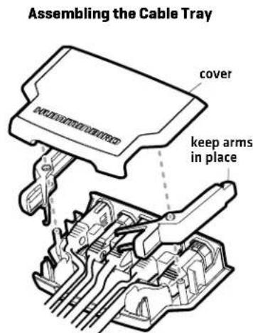 HUMMINBIRD Helix 12 Chirp SI GPS - | Assemble the Cable Tray - 5