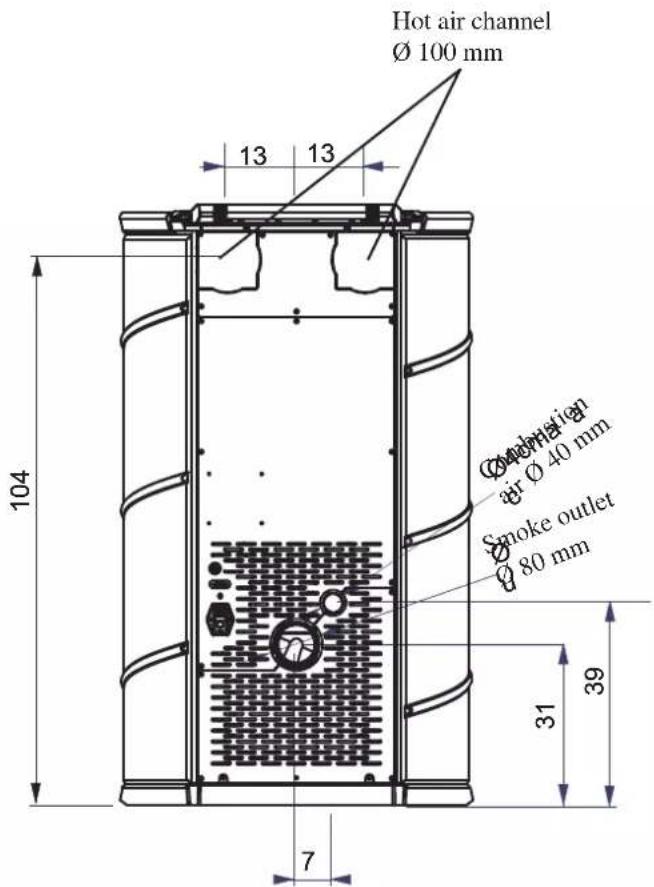 EDILKAMIN SIRENA - DIMENSIONS AND FINISHINGS - 2