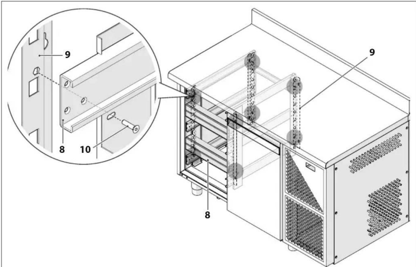 MBM T73BTA - Replacing a door with a drawer unit - 10