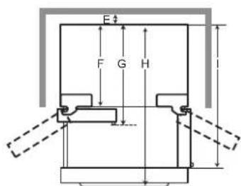 LG LRYXS3106D - Dimensions et dégagements - 6