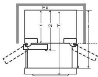 LG LRYXS3106D - Dimensions et dégagements - 2