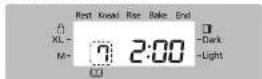PANASONIC SDYR2500 - Select Gluten Free menu (The display shows when menu 'T' is selected - 2