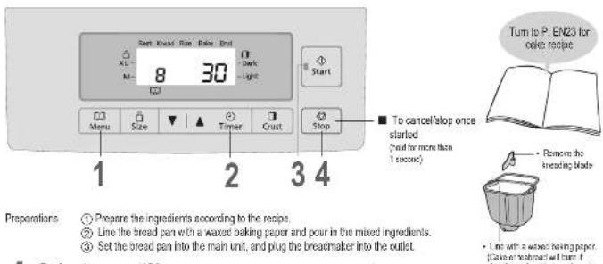 PANASONIC SDYR2500 - Baking Cake - 1