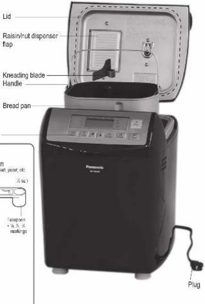 PANASONIC SDYR2500 - Accessories/Parts Identification - 3