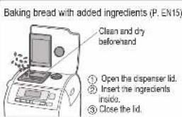 PANASONIC SDYR2500 - Remove the bread pan and set the kneading blade - 3