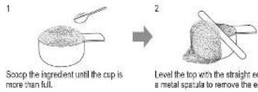 PANASONIC SDYR2500 - Measure the ingredients accurately. - 1