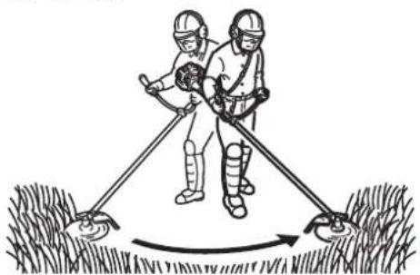 Shindaiwa C280TS - Scything weeds - 1