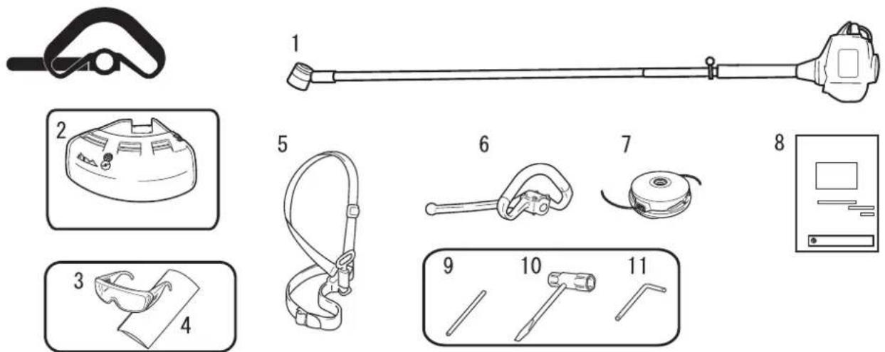Shindaiwa C280TS - Contenu de l'emballage - 1