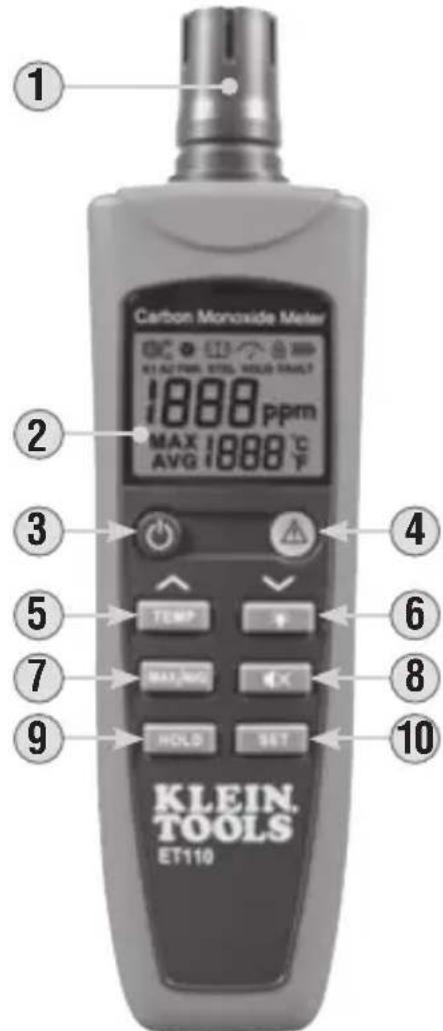 Klein Tools ET110 - Avant du compteur Arrière du compteur - 1