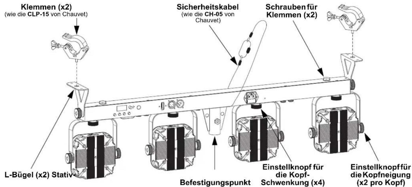 Chauvet 4BAR LT QuadBT ILS - Montageansicht - 1