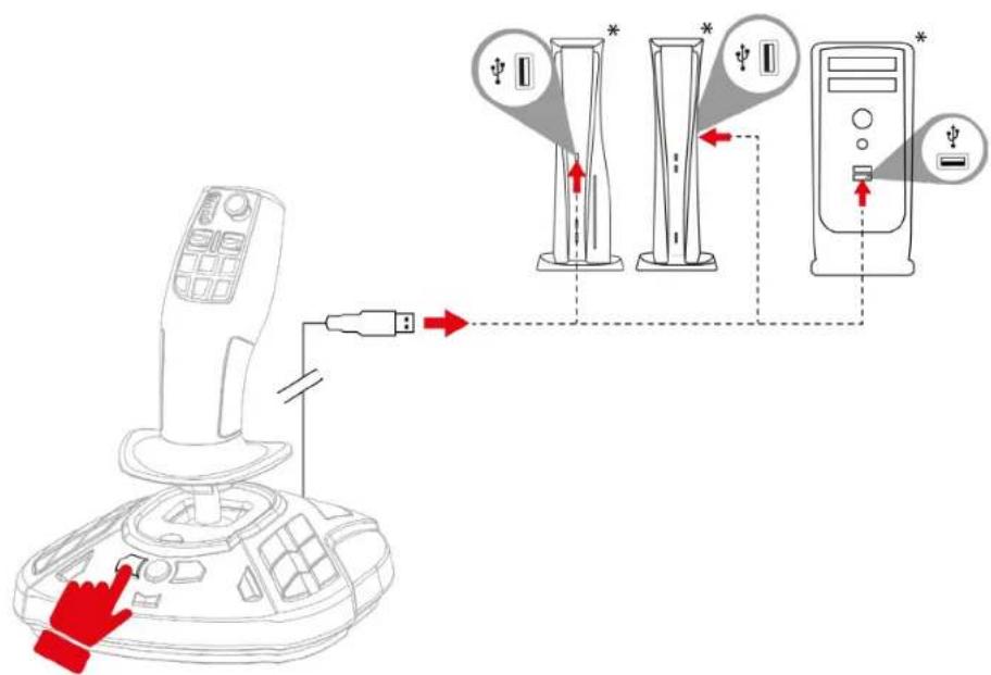 THRUSTMASTER SimTask FarmStick - Konfigurace joysticku pro pravaky a leváky - 1