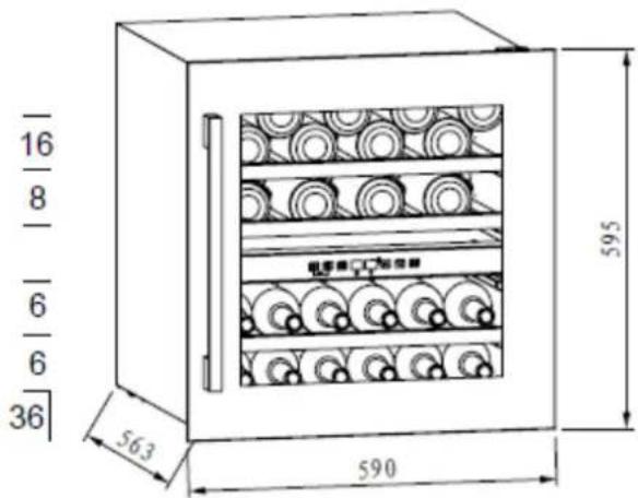 NODOR NorCare V36 BK - Almacenamento del vino - 1