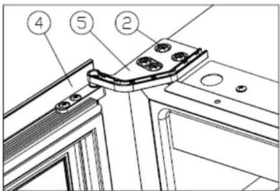 NODOR NorCare V36 BK - Cambio del lado de aperture de la puerta - 6