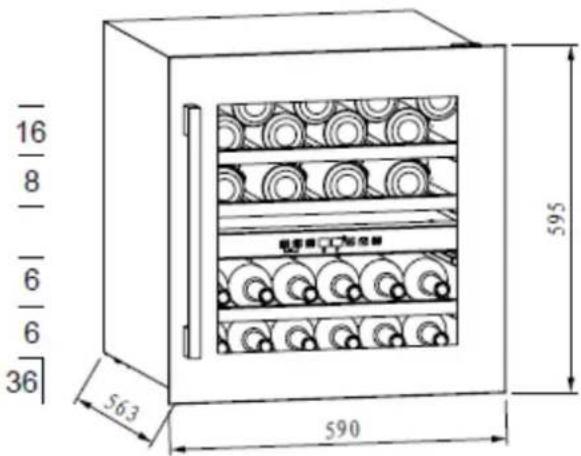 NODOR NorCare V36 BK - Wine storage - 1