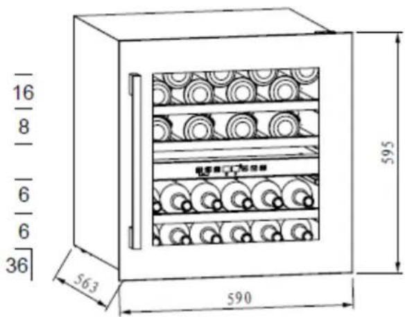 NODOR NorCare V36 BK - Stockage du vin - 1