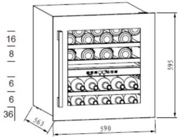 NODOR NorCare V36 BK - Lagerung von Wein - 1