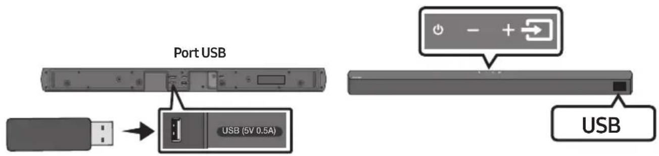 SAMSUNG HWB53C - CONNEXION À UN PÉRIPHÉRIQUE DE STOCKAGE USB - 1