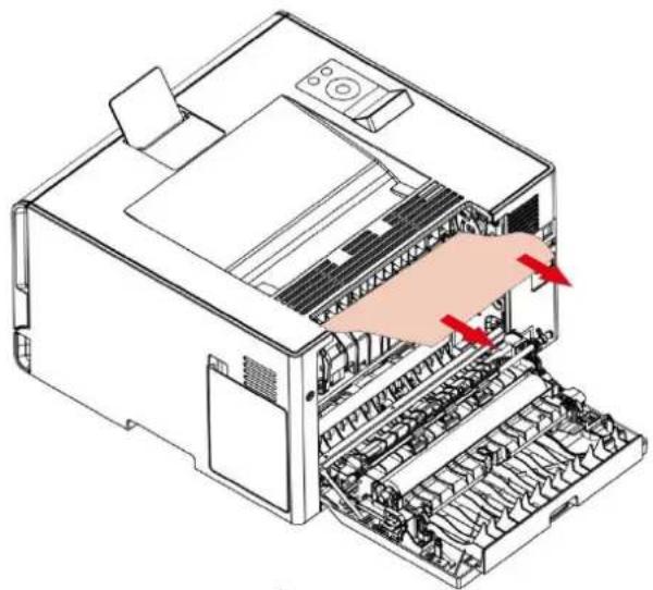 PANTUM CP2100DW - Bourrage papier dans la couverture arrière - 3