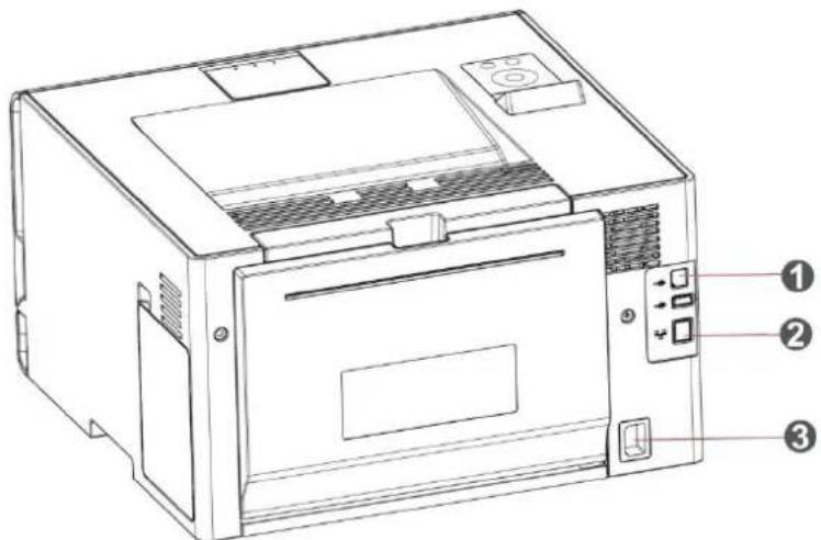PANTUM CP2100DW - Vue arrière - 1