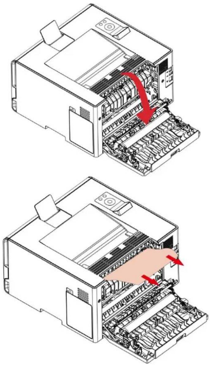 PANTUM CP2100DW - Bourrage papier dans la couverture arrière - 2