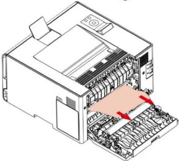 PANTUM CP2100DW - Bourrage papier dans la couverture arrière - 4