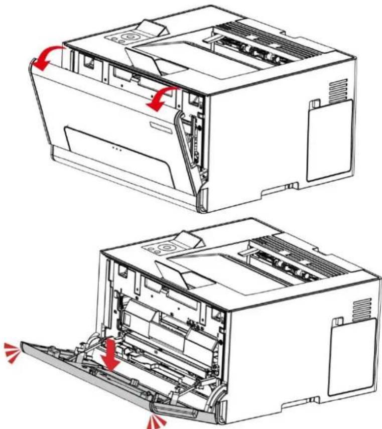PANTUM CP2100DW - Bourrage papier dans le bac manuel - 1