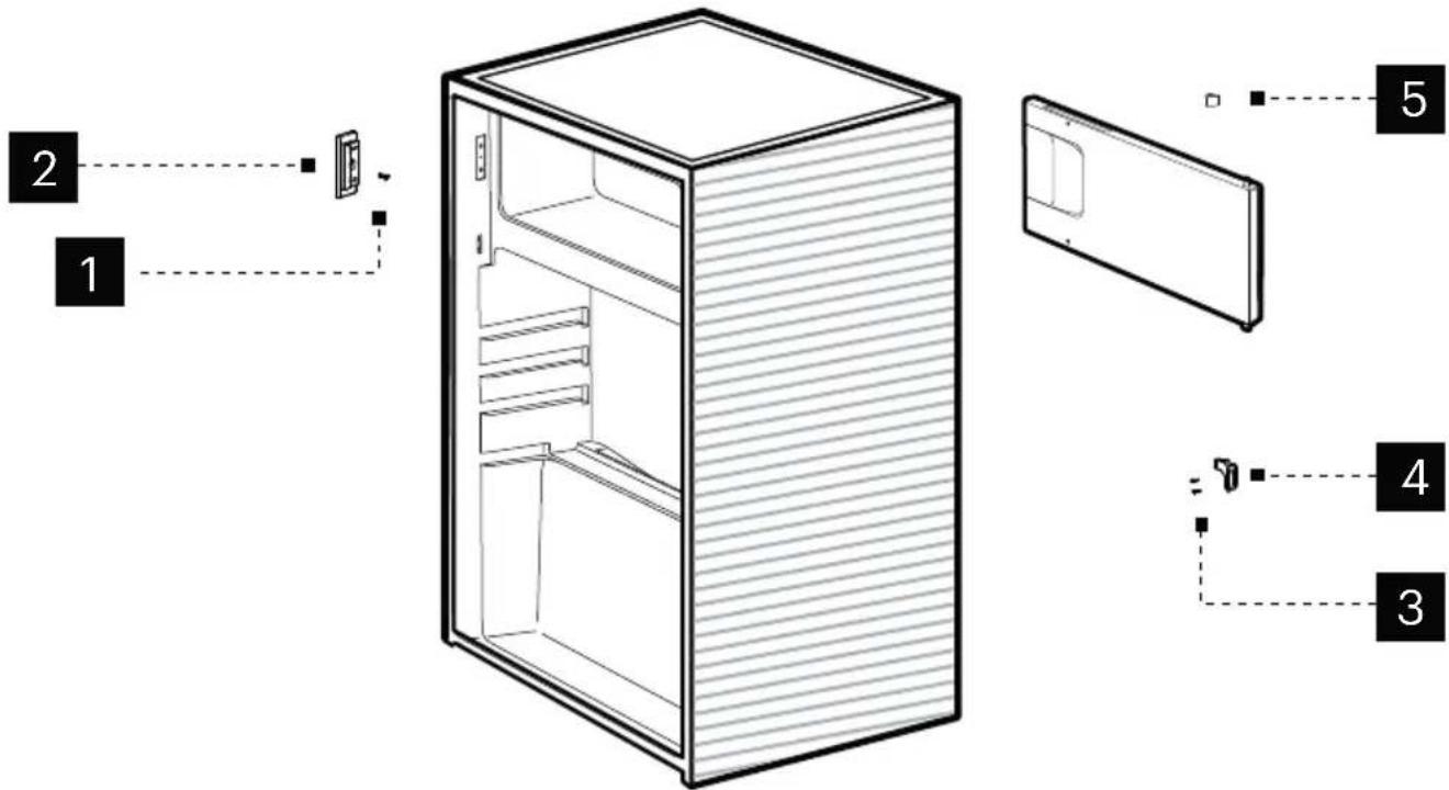 SCHNEIDER SCTT109KFAB - Invertir la direccion de aperture de la puerta - 2