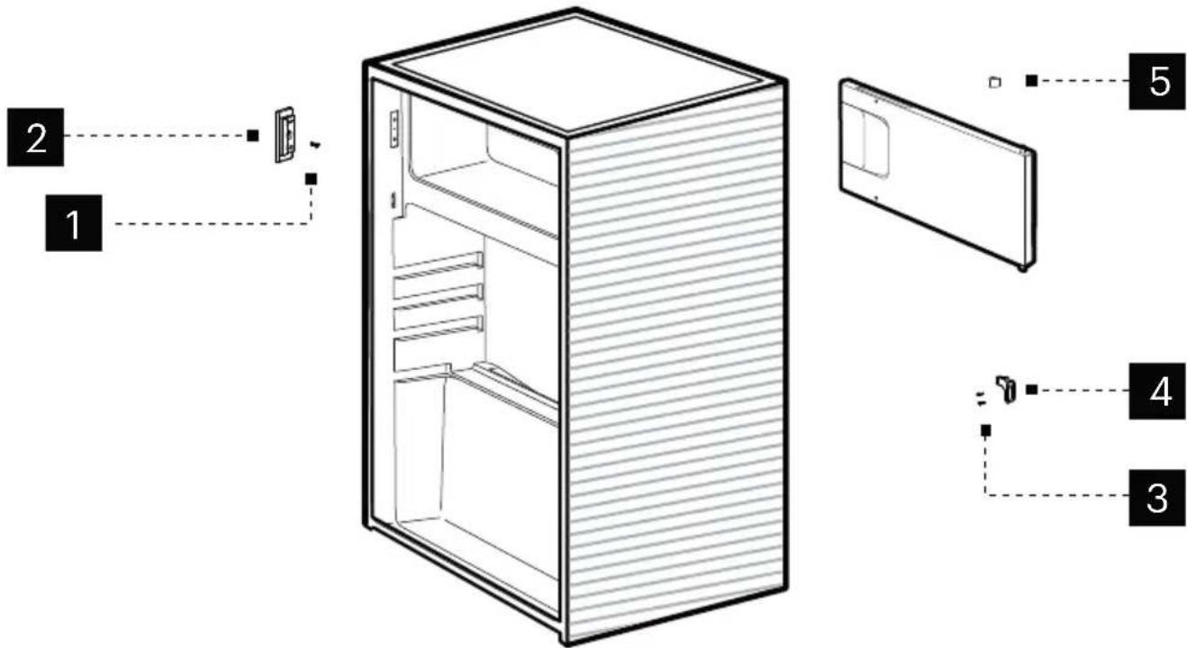 SCHNEIDER SCTT109KFAB - Omkeren van de openingsrichting van de deur - 2