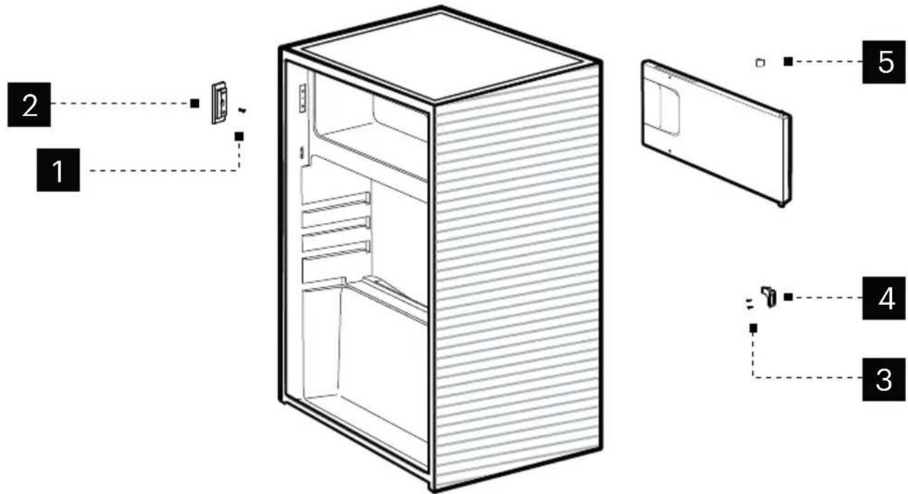SCHNEIDER SCTT109KFAB - Invertendo a direção de abertura da porta - 2