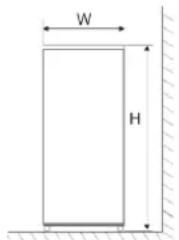 CANDY D11GCE7175T - Heat dissipation space - 1